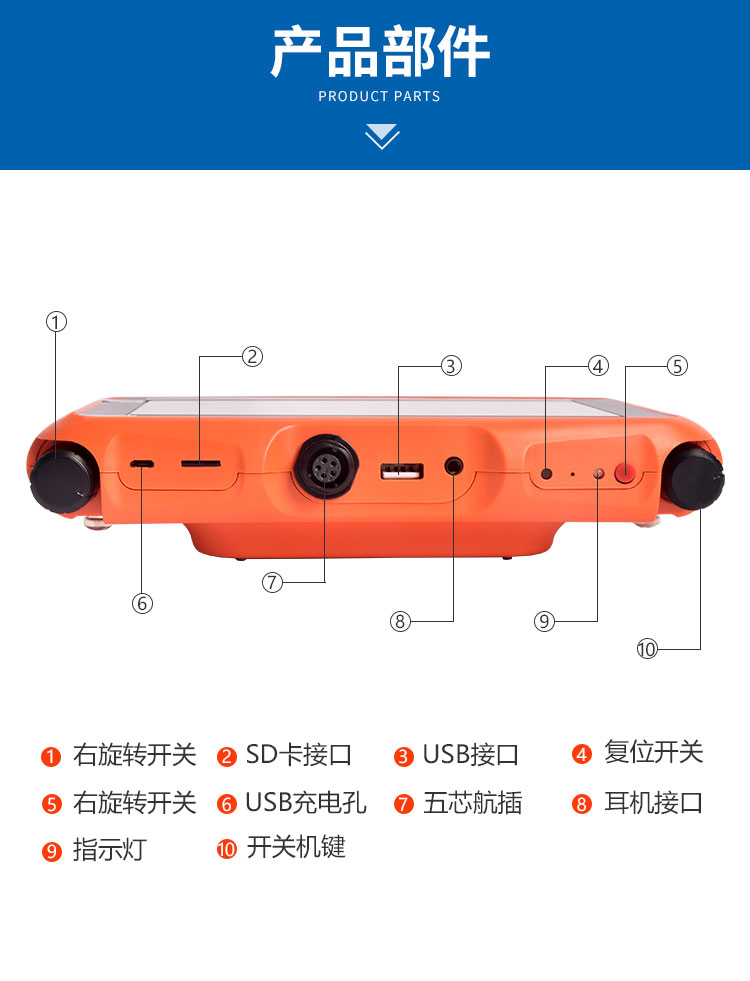 L4000管道漏水檢測儀產(chǎn)品部件