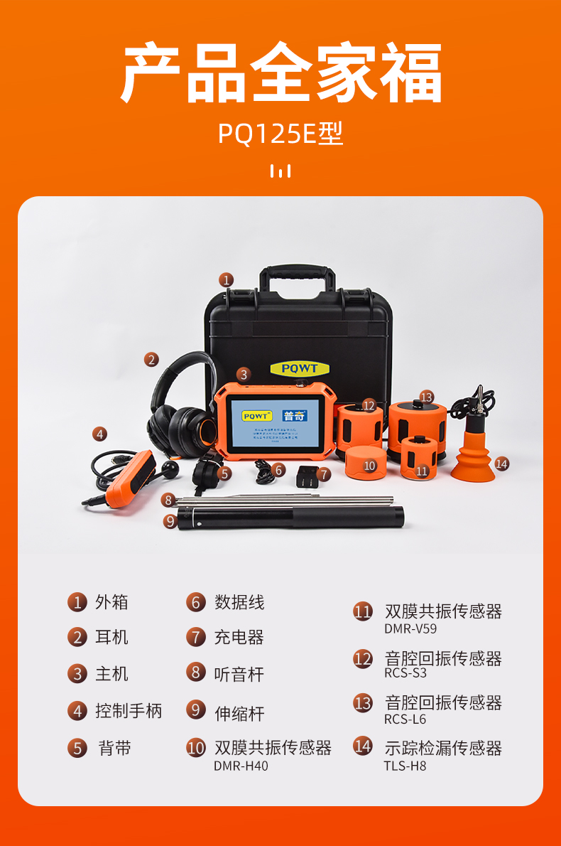 普奇PQ127E管道測漏儀